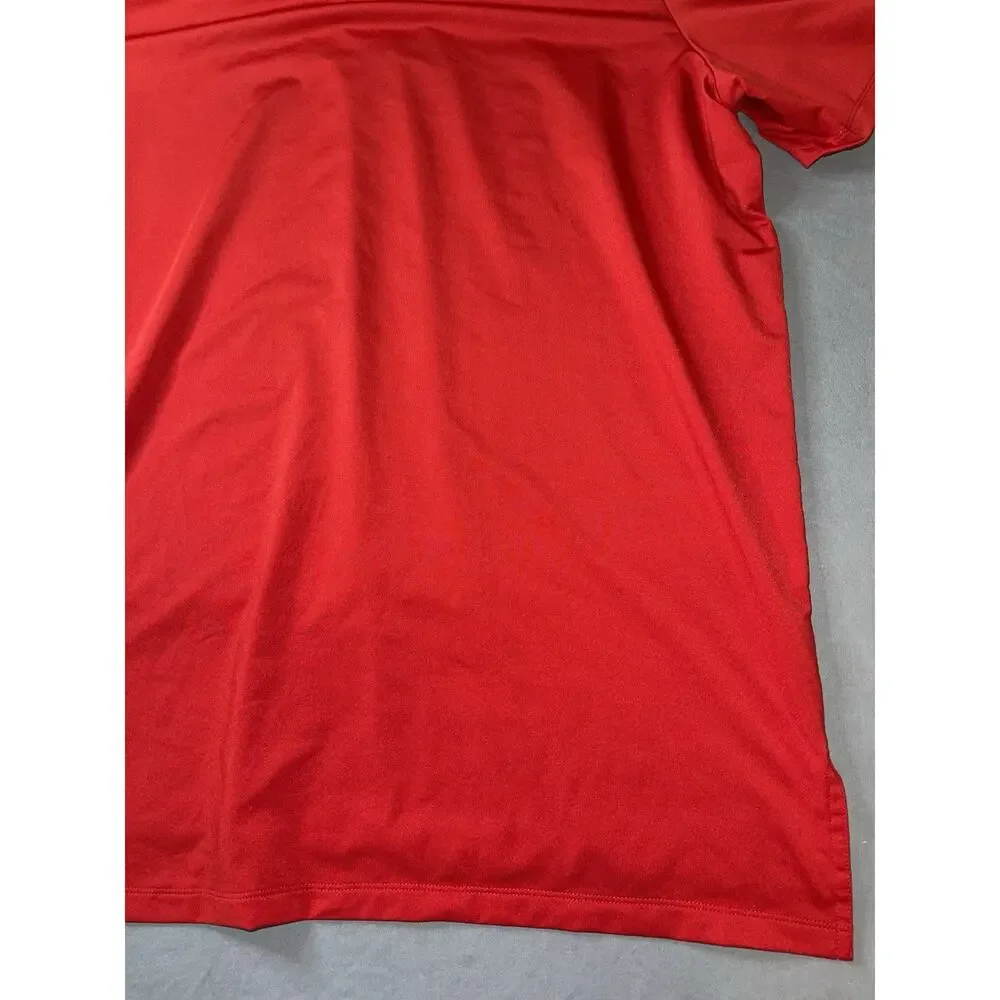 RLX Ralph Lauren Red Golf Polo XL Embroidered RCC Crossed Clubs Logo